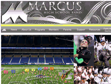 Tablet Screenshot of marcusband.com